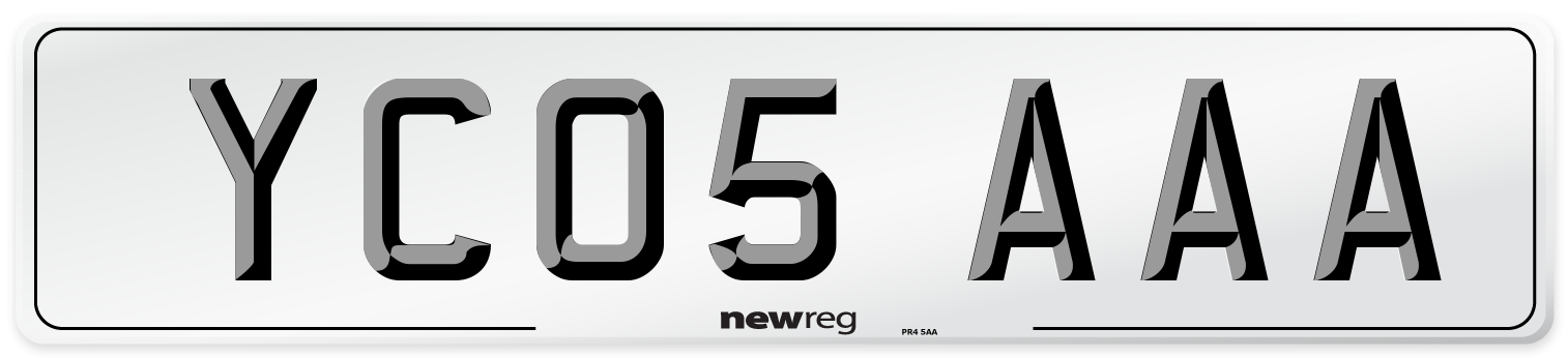 YC05 AAA Number Plate from New Reg